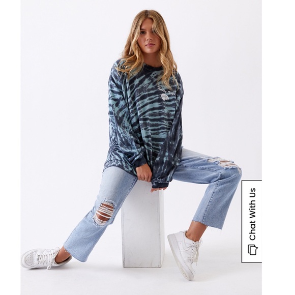 PacSun Denim - Pacsun High Waisted Straight Leg Distressed Jeans Size 25